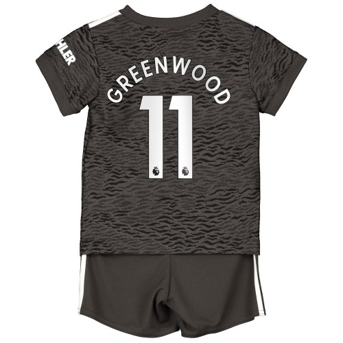 Manchester United Fodboldtrøjer Greenwood 11 Børn Udebanesæt 2020/21 Kort ærmer Manchester United Fodboldtrøjer Greenwood 11 Børn Udebanesæt 2020/21 Kort ærmer